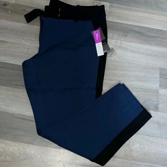 Massimo Pants & Jumpsuits | Target Dress Ankle Slacks Fitted Hip & Thigh | Color: Black/Blue | Size: 18 | Pm-29273493's Closet